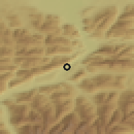 Shaded relief of the 51 km around Langkampfen, drawn from the GMTED2010 grid