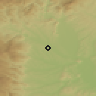 Shaded relief of the 51 km around Lannach, drawn from the GMTED2010 grid