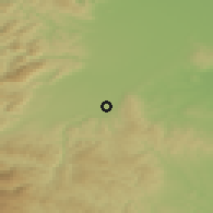 Shaded relief of the 50 km around Lanzenkirchen, drawn from the GMTED2010 grid