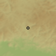 Shaded relief of the 50 km around Lasberg, drawn from the GMTED2010 grid