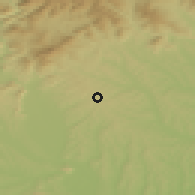 Shaded relief of the 51 km around Laßnitzhöhe, drawn from the GMTED2010 grid