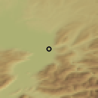 Shaded relief of the 51 km around Lauterach, drawn from the GMTED2010 grid