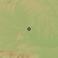 Shaded relief of the 51 km around Lebring-Sankt Margarethen, drawn from the GMTED2010 grid