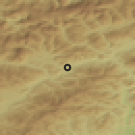 Shaded relief of the 51 km around Leoben, drawn from the GMTED2010 grid
