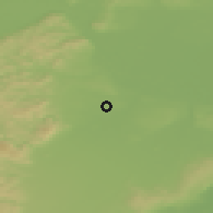 Shaded relief of the 50 km around Leopoldsdorf, drawn from the GMTED2010 grid