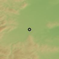 Shaded relief of the 50 km around Lichtenwörth, drawn from the GMTED2010 grid
