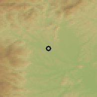 Shaded relief of the 51 km around Lieboch, drawn from the GMTED2010 grid