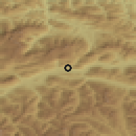 Shaded relief of the 51 km around Liezen, drawn from the GMTED2010 grid