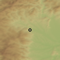 Shaded relief of the 51 km around Ligist, drawn from the GMTED2010 grid