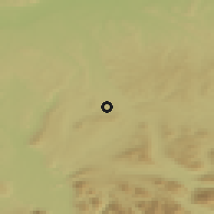 Shaded relief of the 50 km around Lochen, drawn from the GMTED2010 grid
