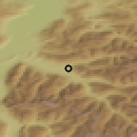 Shaded relief of the 51 km around Ludesch, drawn from the GMTED2010 grid