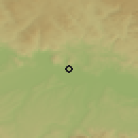Shaded relief of the 50 km around Luftenberg an der Donau, drawn from the GMTED2010 grid