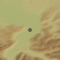 Shaded relief of the 51 km around Lustenau, drawn from the GMTED2010 grid