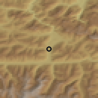 Shaded relief of the 51 km around Maishofen, drawn from the GMTED2010 grid