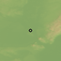 Shaded relief of the 50 km around Marchegg, drawn from the GMTED2010 grid