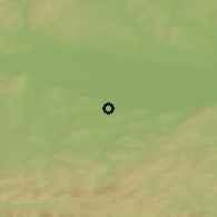 Shaded relief of the 50 km around Atzenbrugg, drawn from the GMTED2010 grid