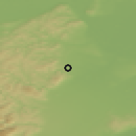 Shaded relief of the 50 km around Maria Enzersdorf, drawn from the GMTED2010 grid