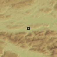 Shaded relief of the 51 km around Maria Rain, drawn from the GMTED2010 grid