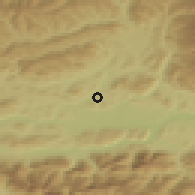 Shaded relief of the 51 km around Maria Saal, drawn from the GMTED2010 grid