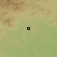 Shaded relief of the 51 km around Markt Allhau, drawn from the GMTED2010 grid