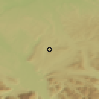 Shaded relief of the 50 km around Mattsee, drawn from the GMTED2010 grid