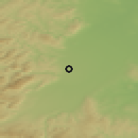 Shaded relief of the 50 km around Matzendorf-Hölles, drawn from the GMTED2010 grid