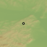 Shaded relief of the 50 km around Mauerbach, drawn from the GMTED2010 grid