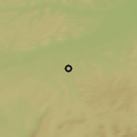 Shaded relief of the 50 km around Mauerkirchen, drawn from the GMTED2010 grid