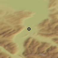 Shaded relief of the 51 km around Meiningen, drawn from the GMTED2010 grid
