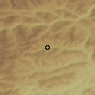 Shaded relief of the 51 km around Metnitz, drawn from the GMTED2010 grid