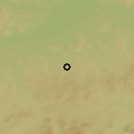 Shaded relief of the 50 km around Mettmach, drawn from the GMTED2010 grid