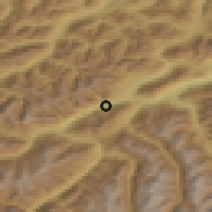 Shaded relief of the 51 km around Mils, drawn from the GMTED2010 grid