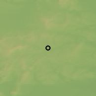 Shaded relief of the 50 km around Mistelbach, drawn from the GMTED2010 grid