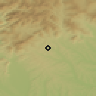 Shaded relief of the 51 km around Mitterdorf an der Raab, drawn from the GMTED2010 grid