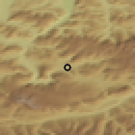 Shaded relief of the 51 km around Bad Aussee, drawn from the GMTED2010 grid
