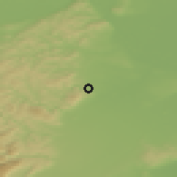 Shaded relief of the 50 km around Mödling, drawn from the GMTED2010 grid