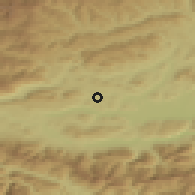 Shaded relief of the 51 km around Moosburg, drawn from the GMTED2010 grid