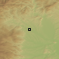 Shaded relief of the 51 km around Mooskirchen, drawn from the GMTED2010 grid