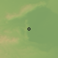 Shaded relief of the 50 km around Mörbisch am See, drawn from the GMTED2010 grid