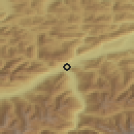 Shaded relief of the 51 km around Münster, drawn from the GMTED2010 grid