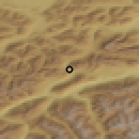 Shaded relief of the 51 km around Nassereith, drawn from the GMTED2010 grid