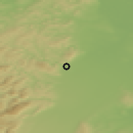 Shaded relief of the 50 km around Baden, drawn from the GMTED2010 grid