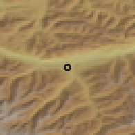 Shaded relief of the 51 km around Natters, drawn from the GMTED2010 grid