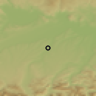 Shaded relief of the 50 km around Neuhofen an der Krems, drawn from the GMTED2010 grid