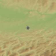 Shaded relief of the 50 km around Neuhofen an der Ybbs, drawn from the GMTED2010 grid
