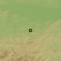 Shaded relief of the 50 km around Neulengbach, drawn from the GMTED2010 grid