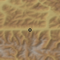 Shaded relief of the 51 km around Niedernsill, drawn from the GMTED2010 grid