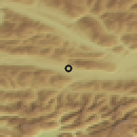 Shaded relief of the 51 km around Nötsch im Gailtal, drawn from the GMTED2010 grid