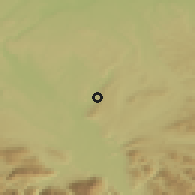 Shaded relief of the 50 km around Nußdorf am Haunsberg, drawn from the GMTED2010 grid