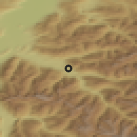 Shaded relief of the 51 km around Nüziders, drawn from the GMTED2010 grid
